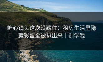 糖心镜头这次没藏住：租房生活里隐藏彩蛋全被扒出来｜别学我