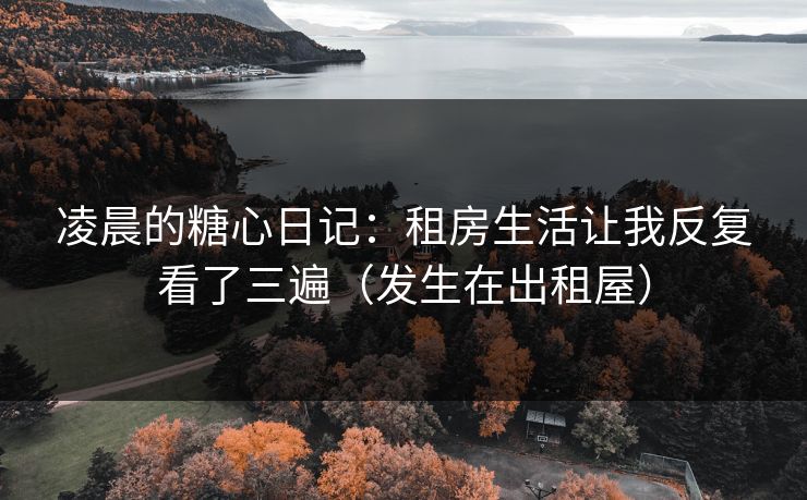 凌晨的糖心日记：租房生活让我反复看了三遍（发生在出租屋）